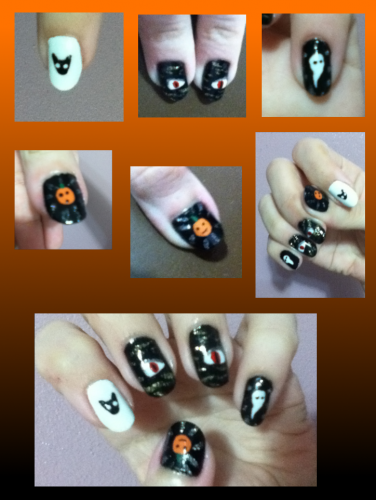 Halloween Manicure Nail Art