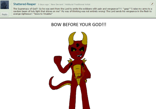 BOW BEFORE YOUR RULER (joke pic)