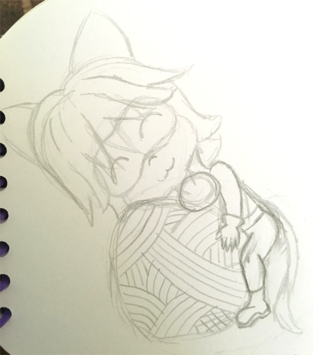Chat Noir sketch wip