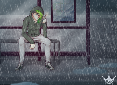 Caught in the rain
