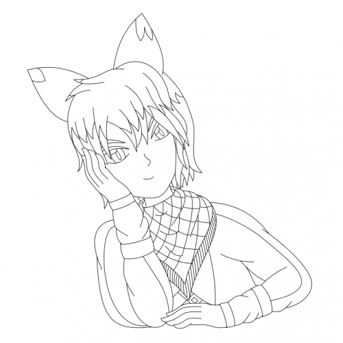 Dex Vocaloid lineart