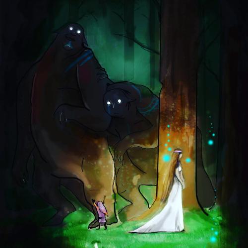 the queen in the magical forest