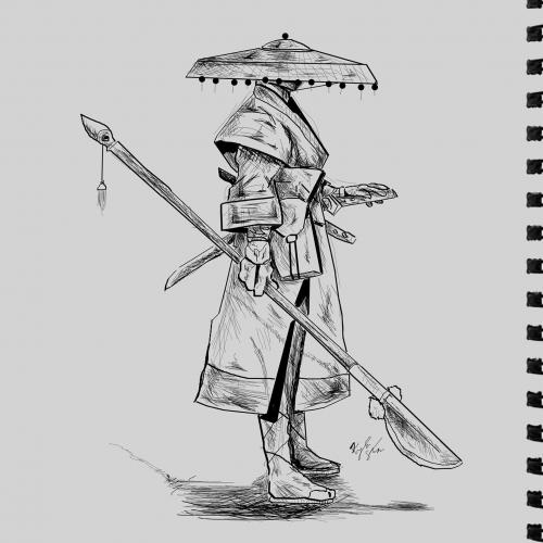 inktober Samurai