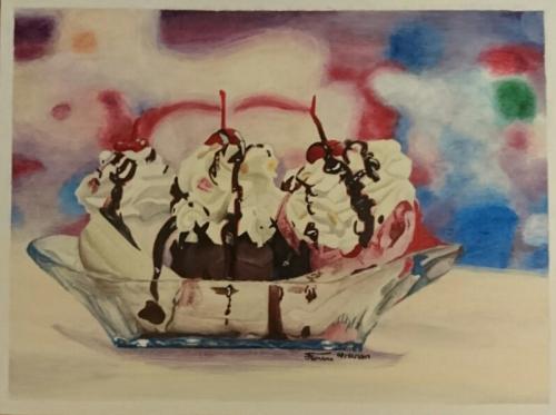 Ice-Cream Sundae Painting