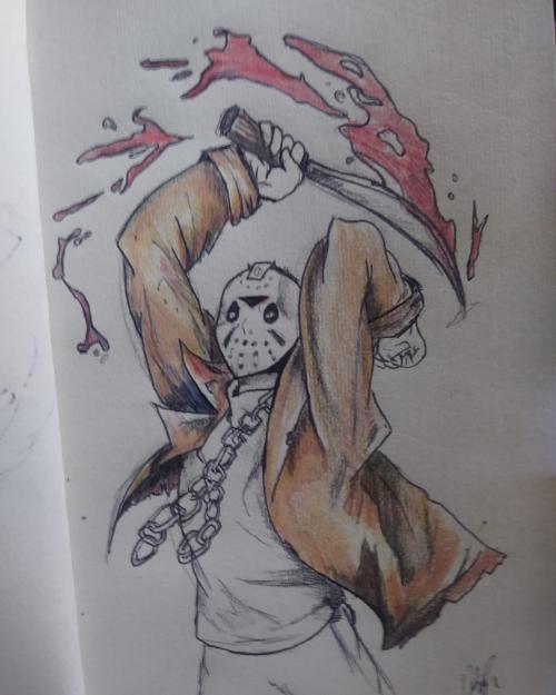 Inktober day 13 Friday the 13th