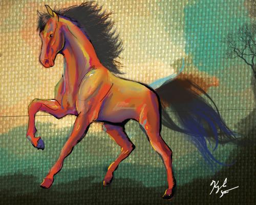 Horse painting